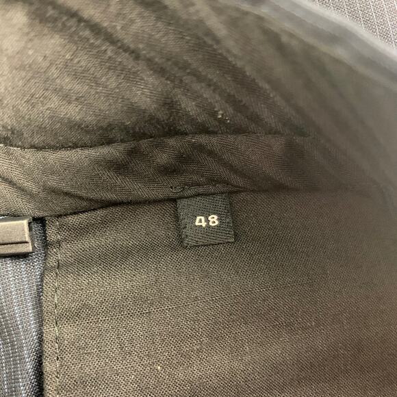 THE KOOPLES Size 32 Navy Stripe Wool Zip Fly Dress Pants - Picture 3 of 5